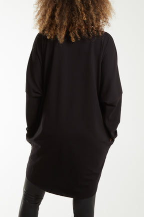 Diamante Festive Christmas Pocket Jumper/Dress