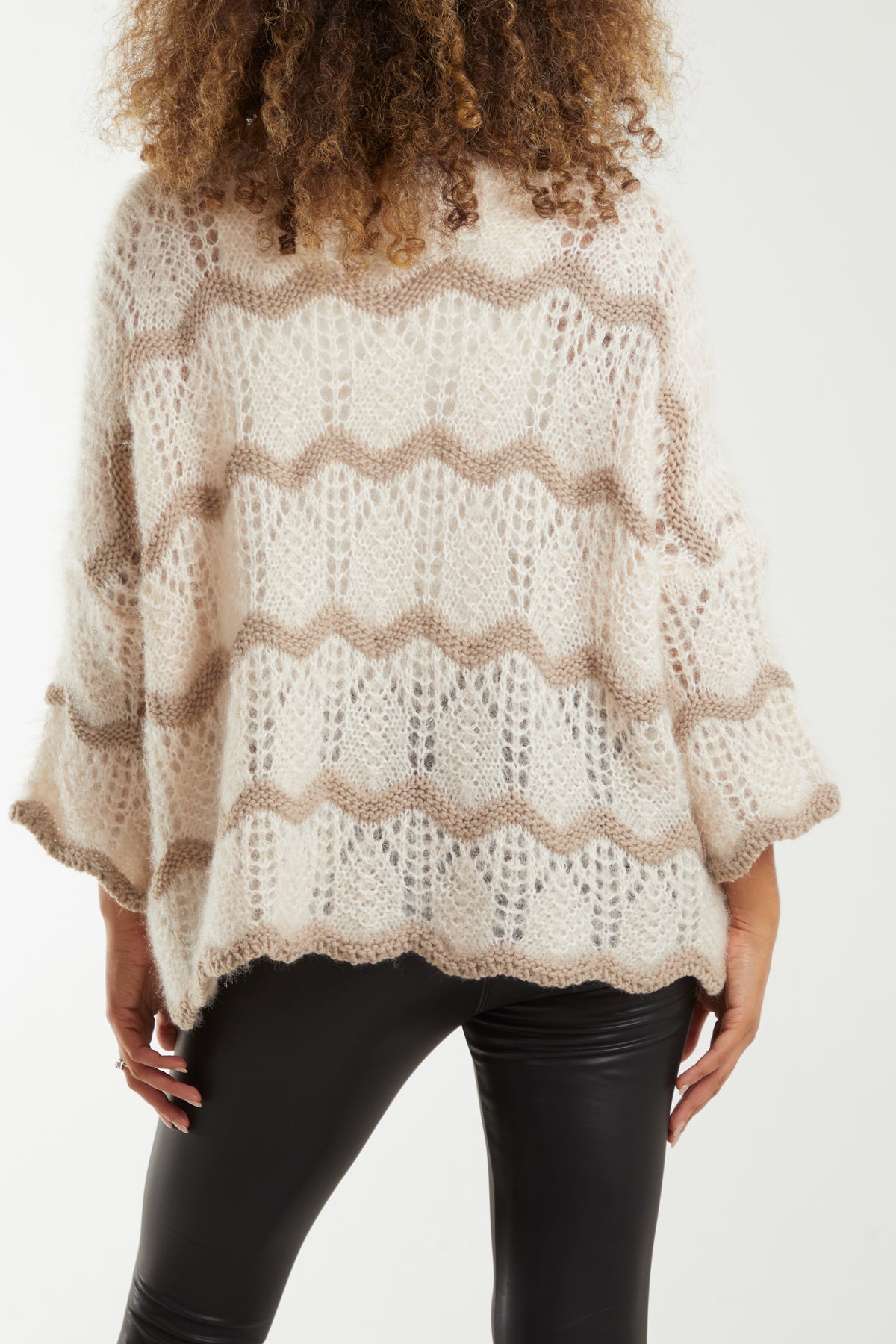 Zig Zag Stripe Oversize Jumper