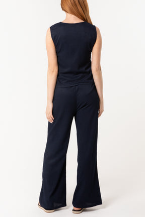 Waistcoat & Wide Leg Trousers Co-Ord