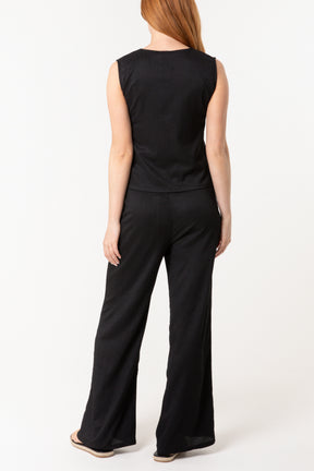 Waistcoat & Wide Leg Trousers Co-Ord
