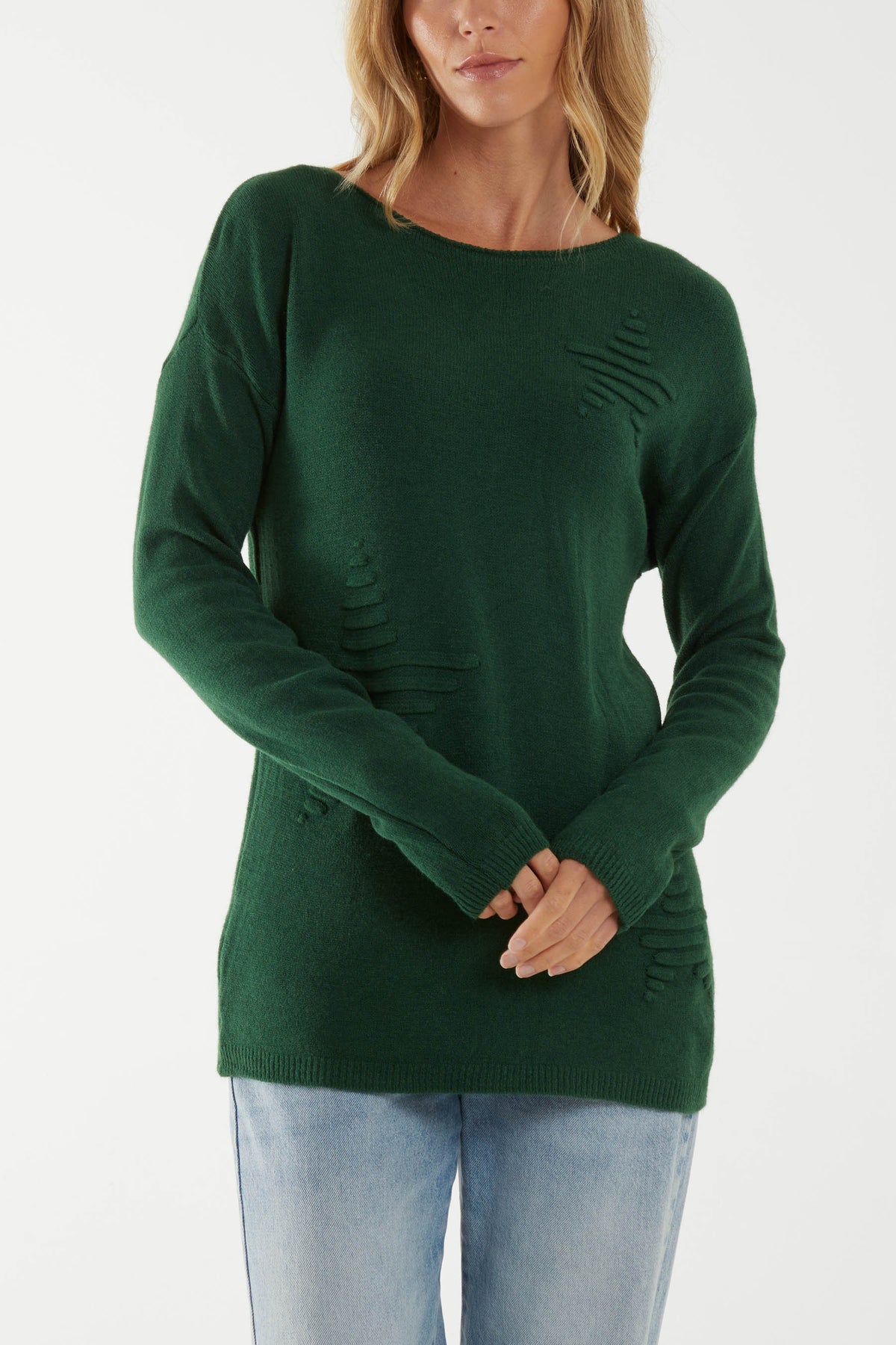 Multi Ribbed Star Jumper