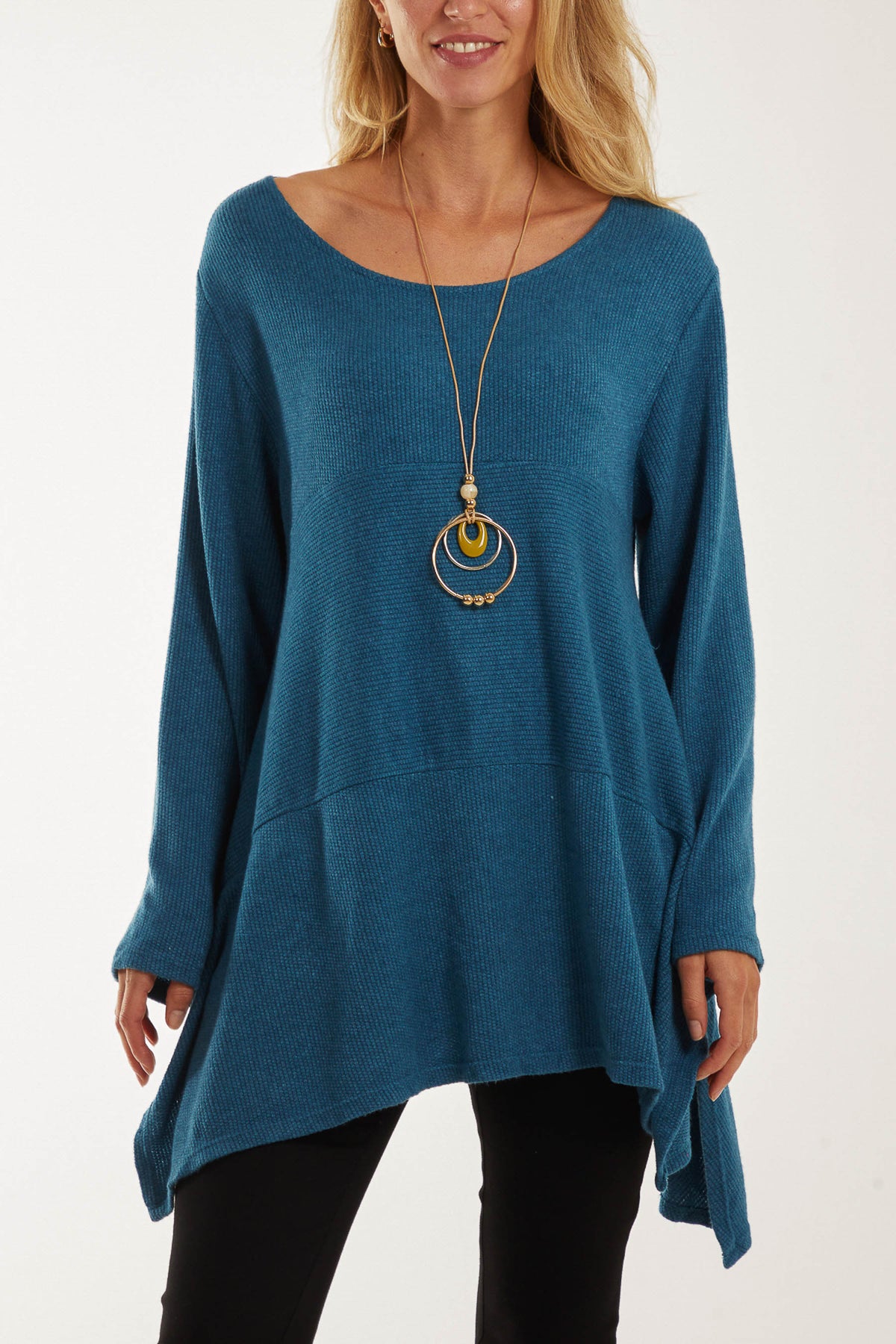 Necklace Long Sleeve Fine Knit