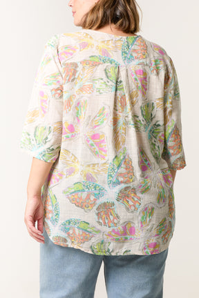 Butterfly Print Pure Cotton Top