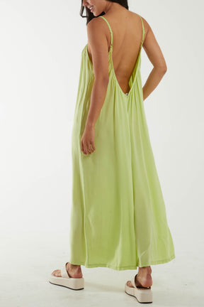 Wide Leg Strappy Jumpsuit