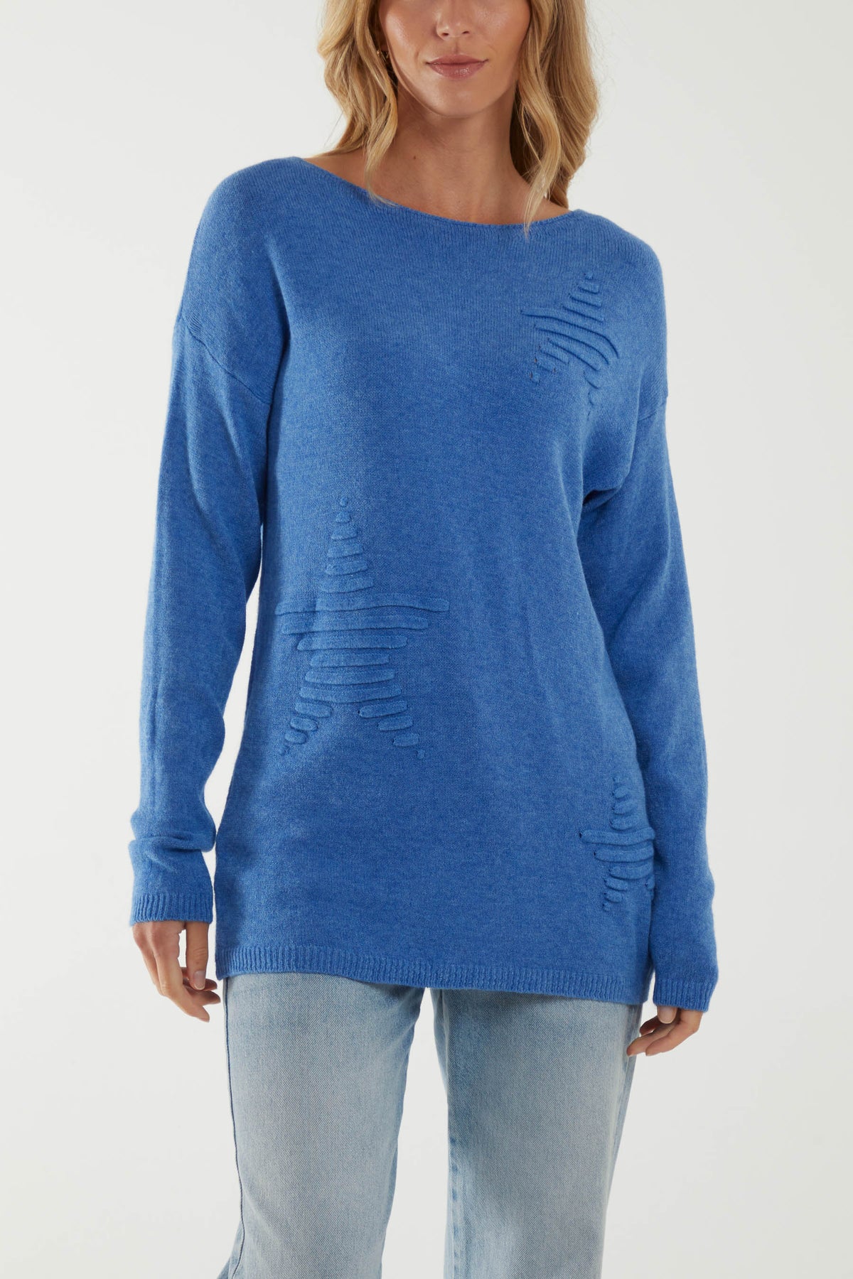 Multi Ribbed Star Jumper