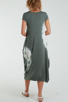 Tie Dye Parachute Midi Dress