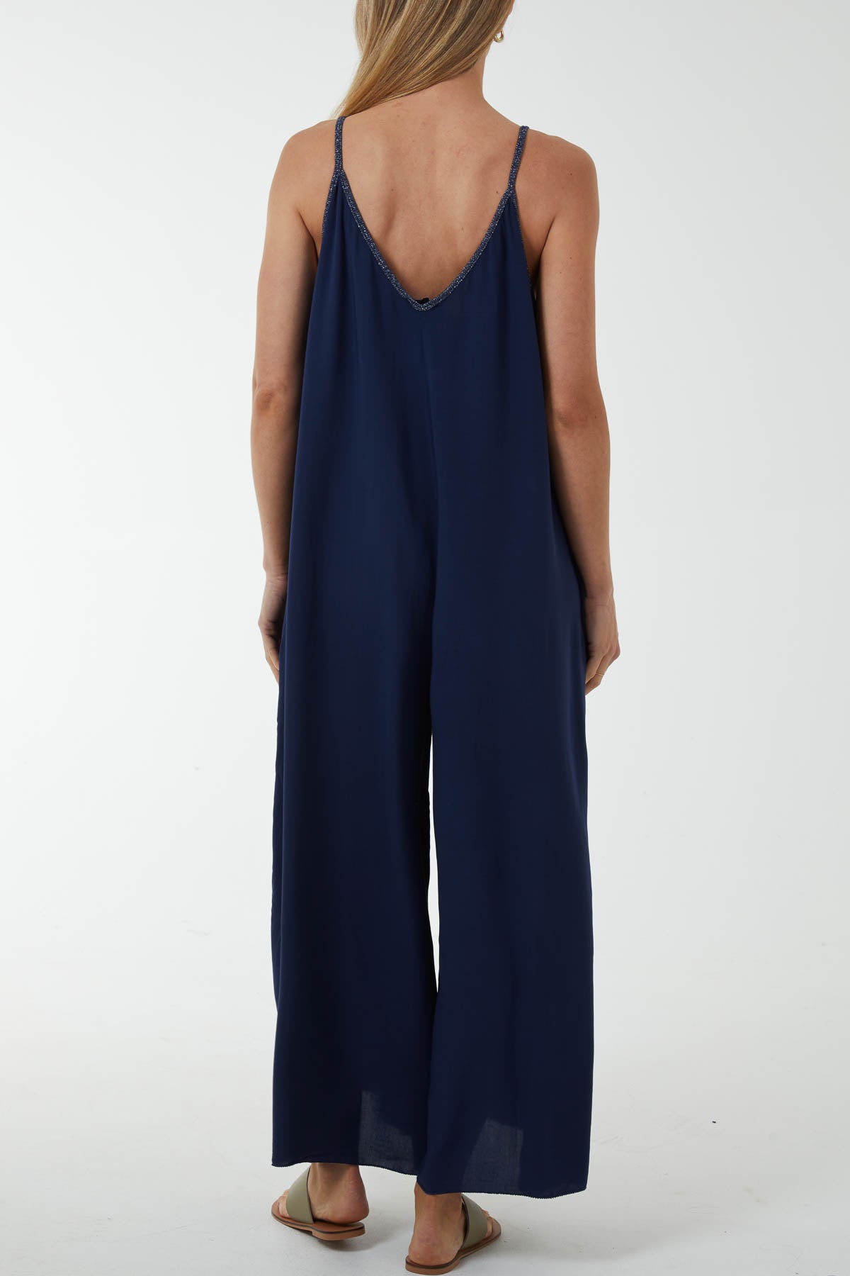 V Neck Cami Jumpsuit