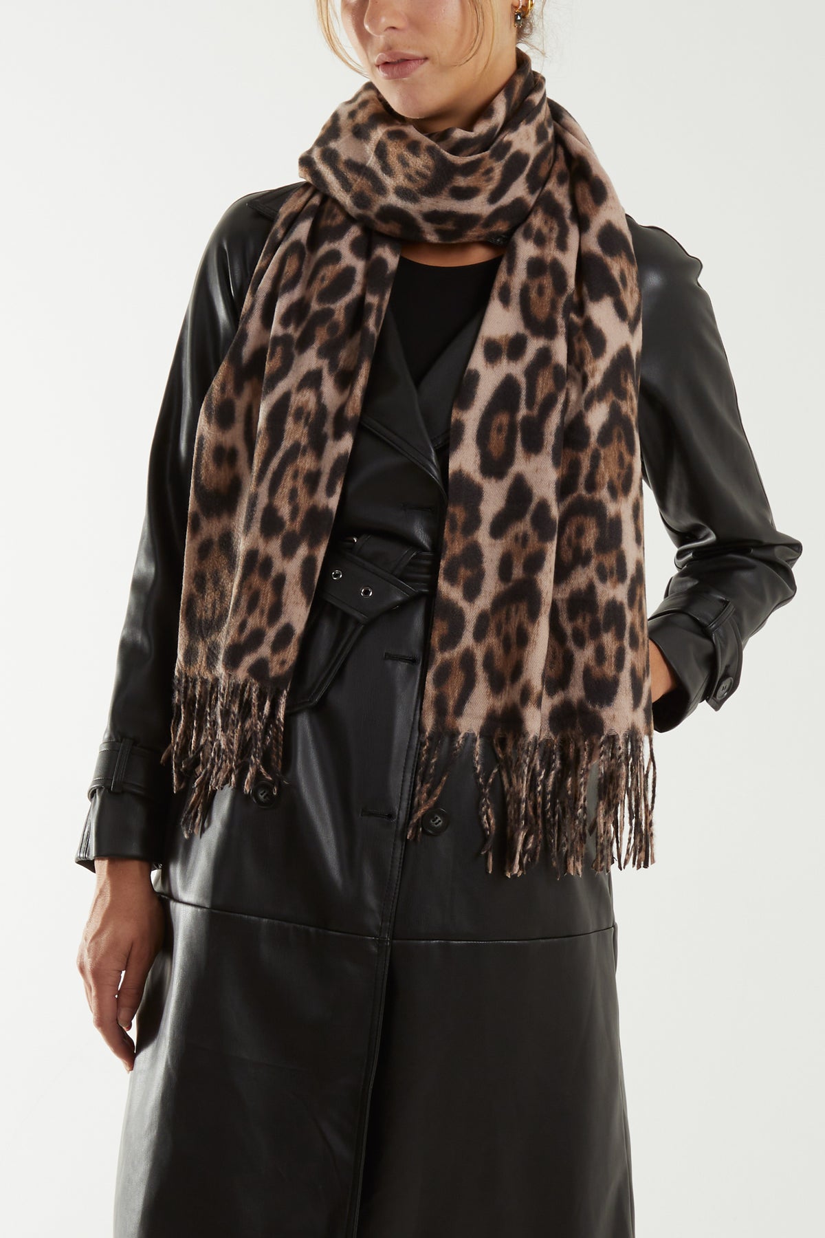 Leopard Print Soft Touch Scarf