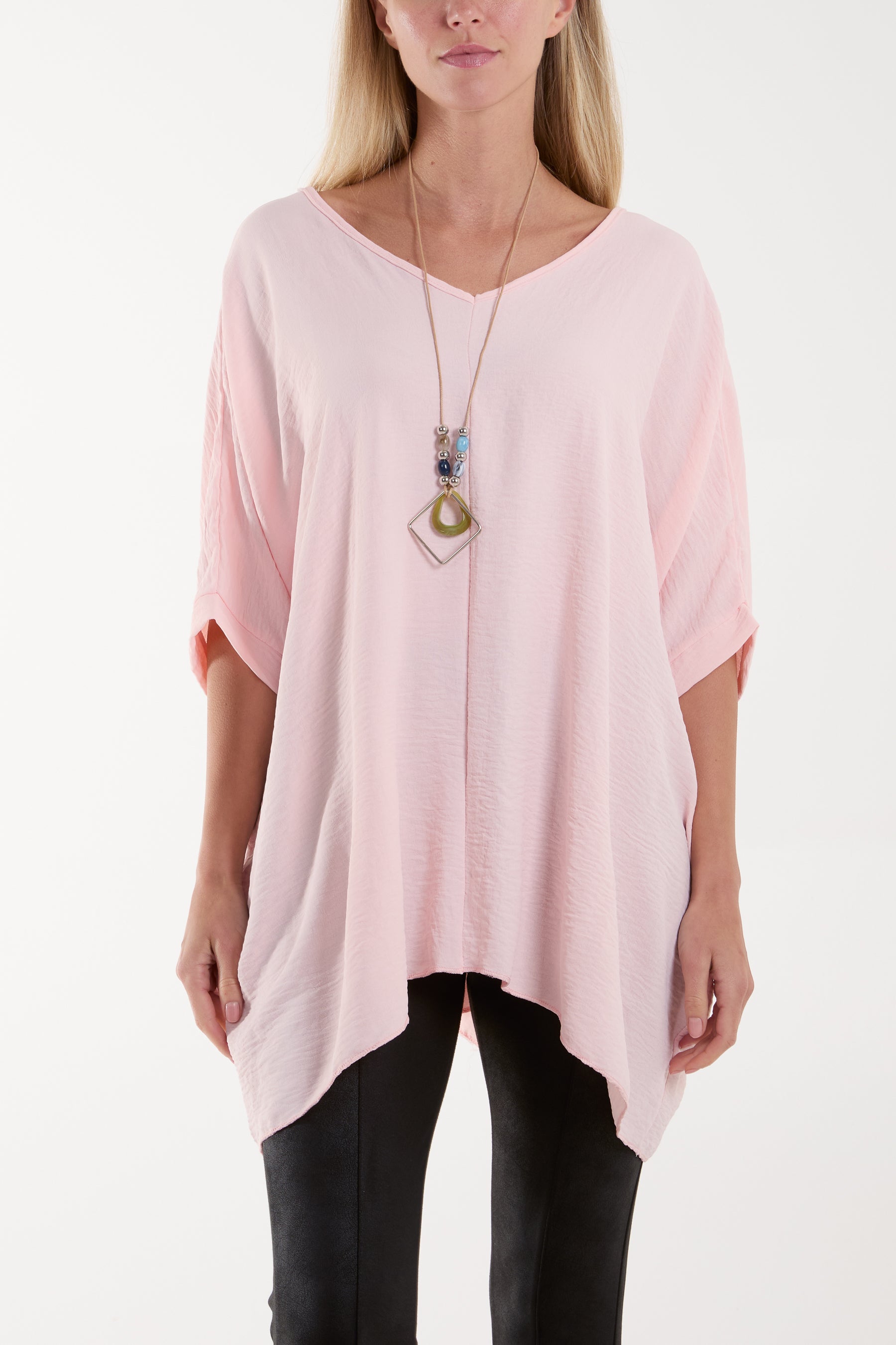 Necklace Double V-Neck Top