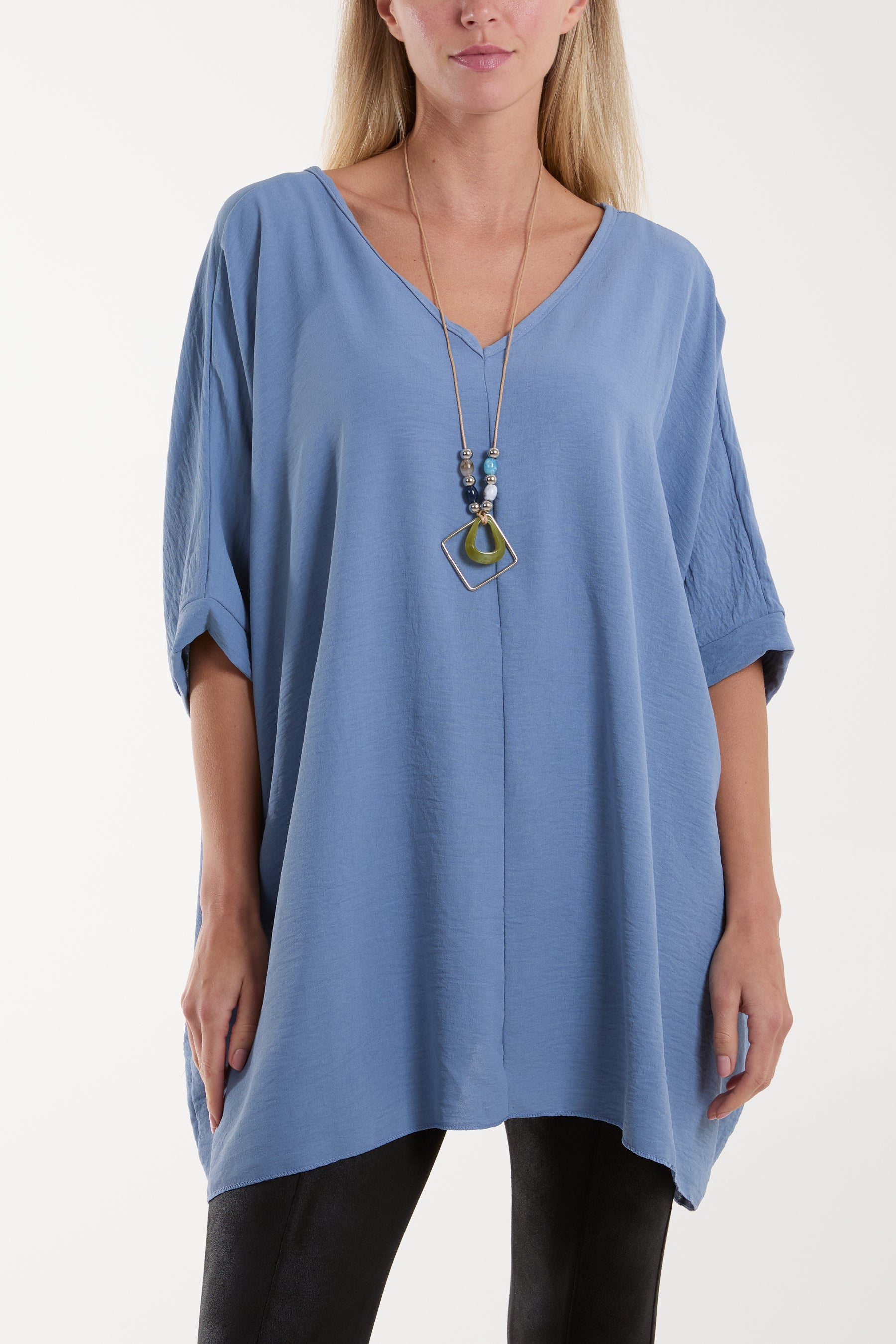 Necklace Double V-Neck Top