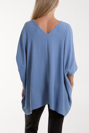 Necklace Double V-Neck Top