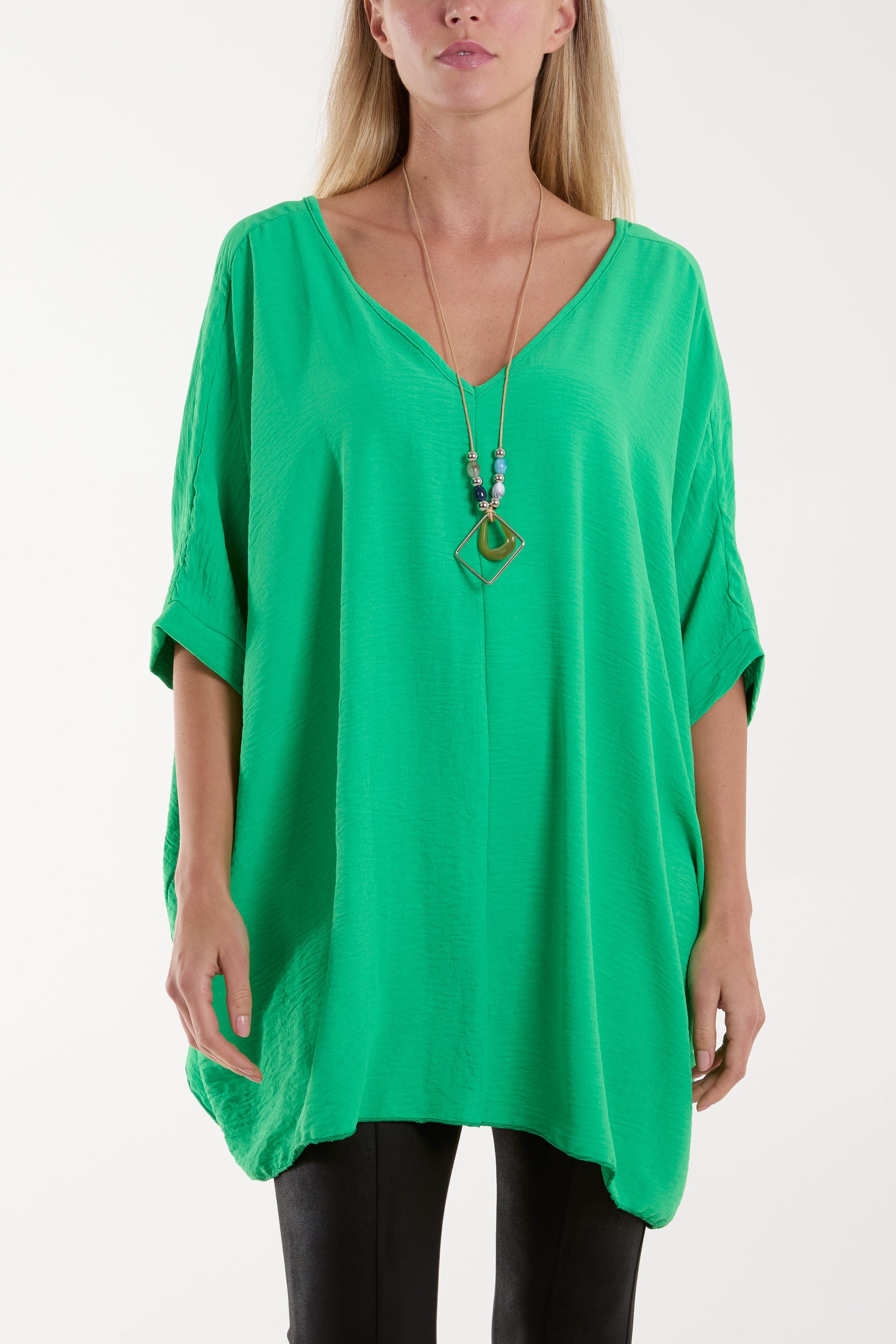 Necklace Double V-Neck Top