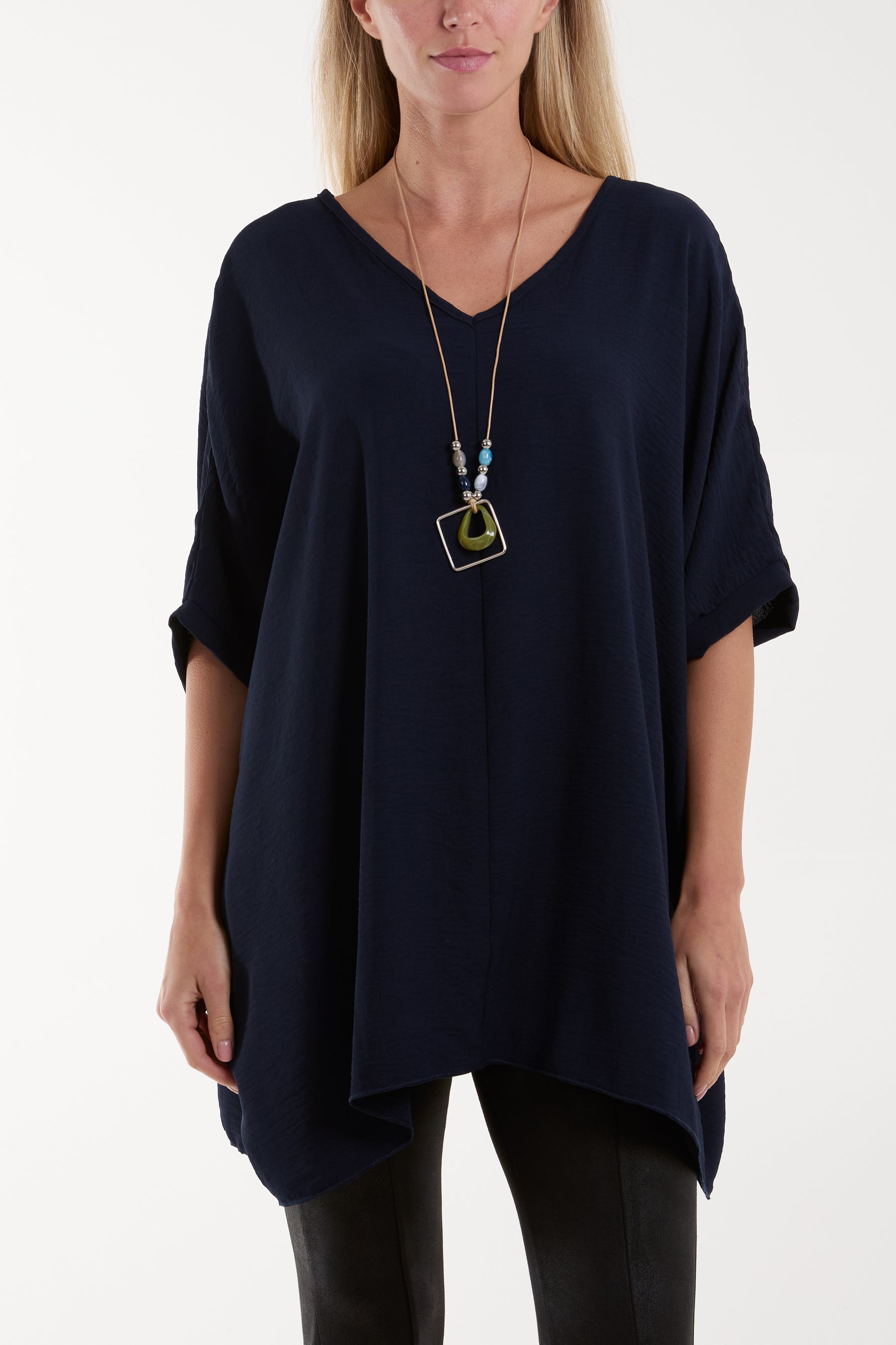 Necklace Double V-Neck Top