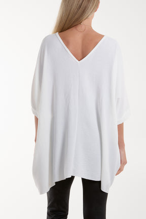 Necklace Double V-Neck Top