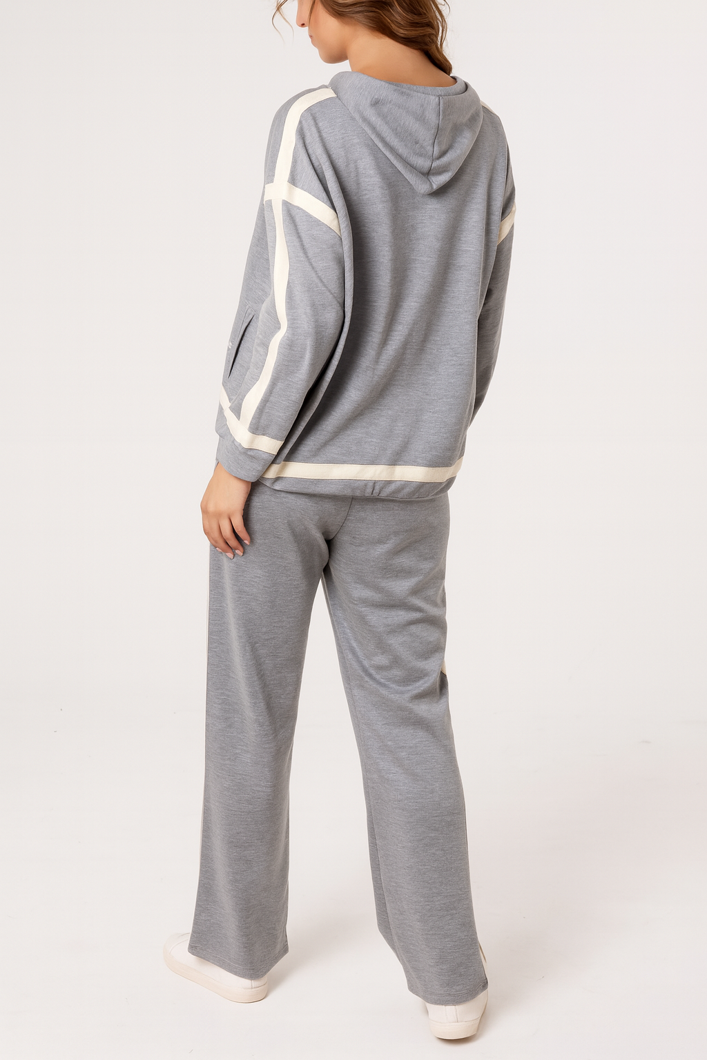 Contrast Stripe Hoodie & Jogger Set