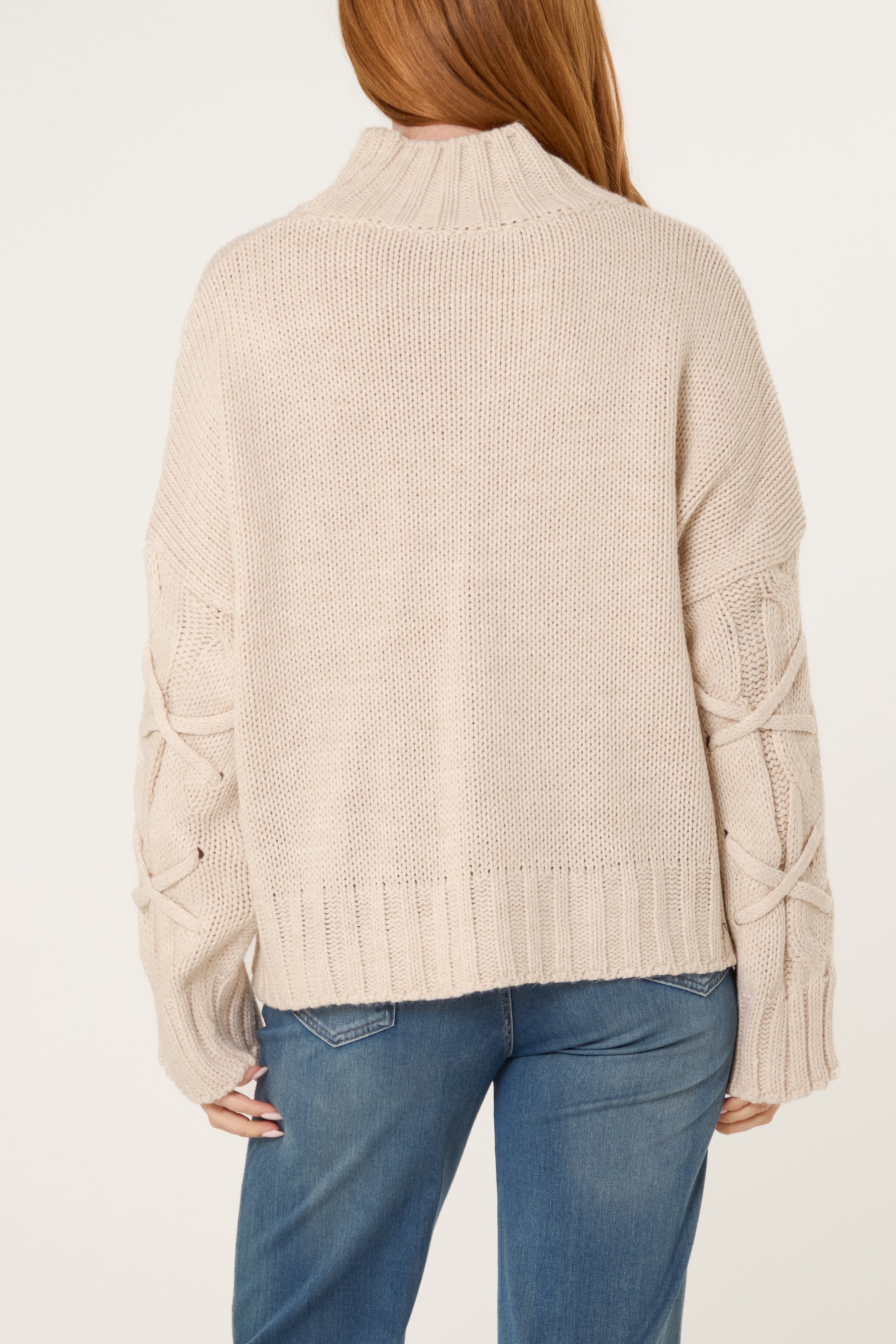 Crisscross Cable Knit Jumper