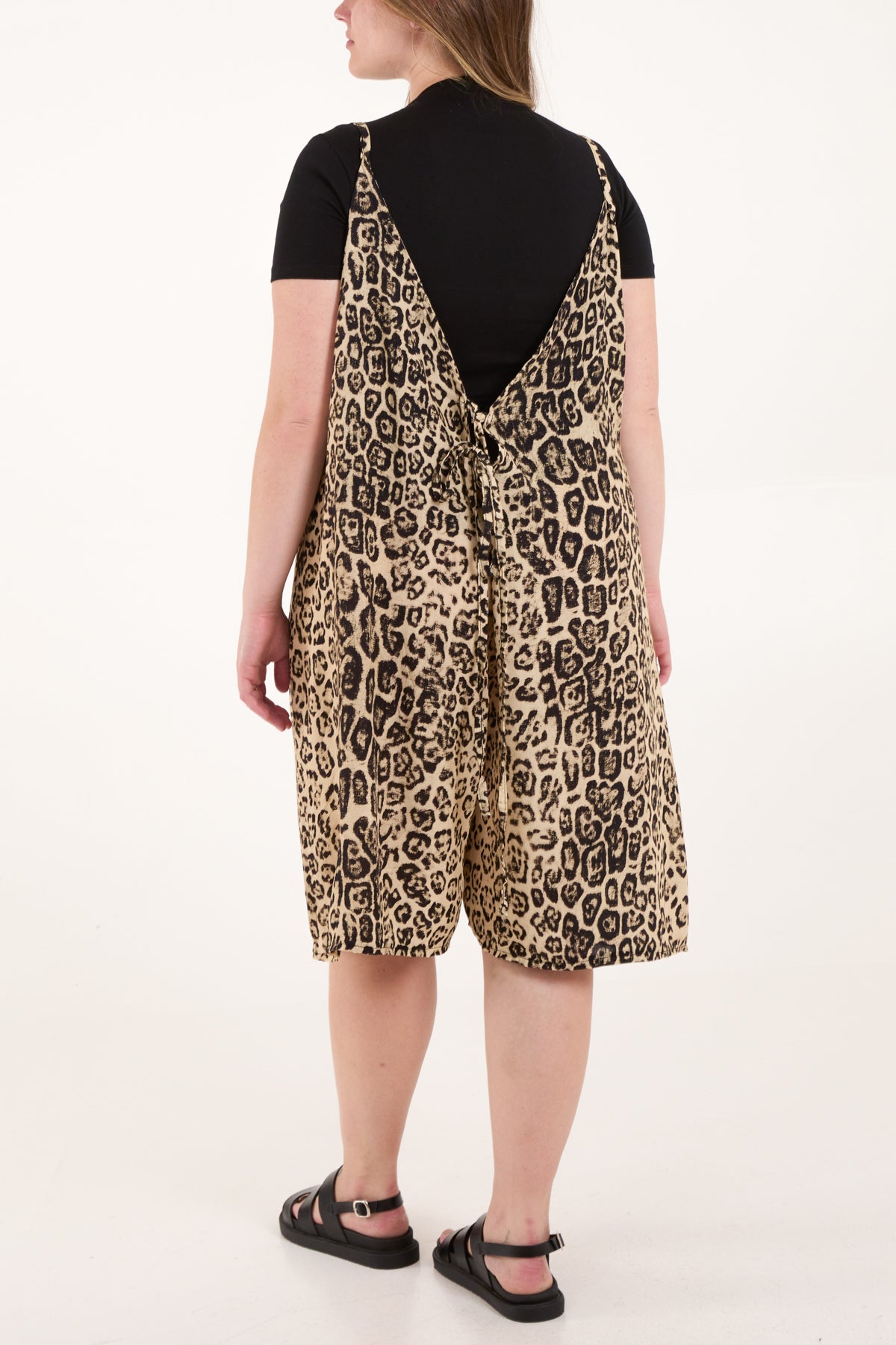 Leopard Print Cami Long Playsuit