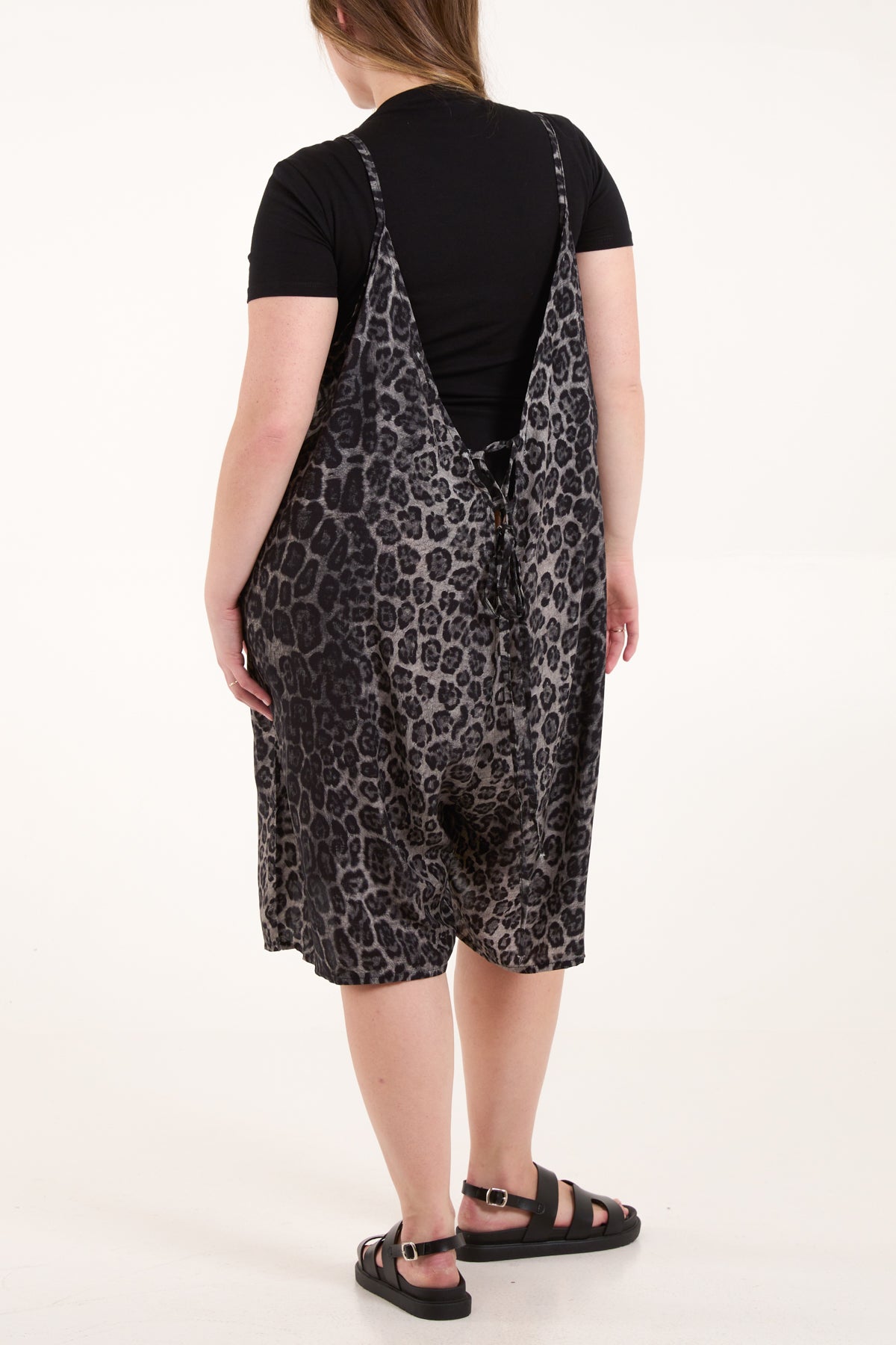 Leopard Print Cami Long Playsuit