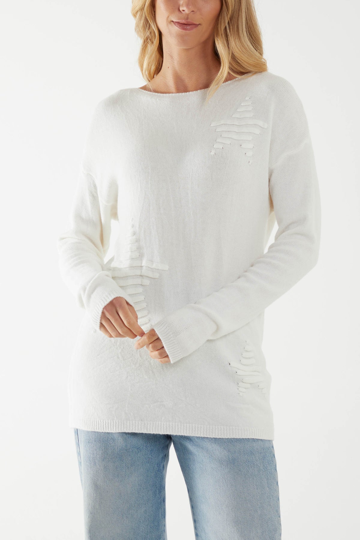 Multi Ribbed Star Jumper