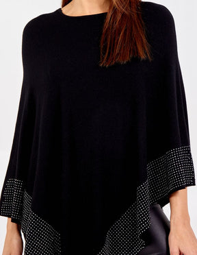 Wide Diagonal Diamante Cape