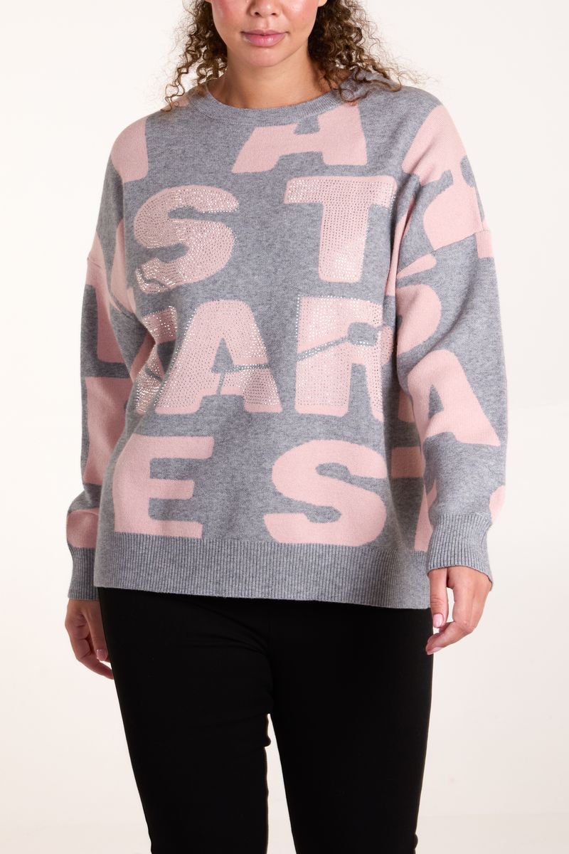 Alphabet Crew Neck Jumper