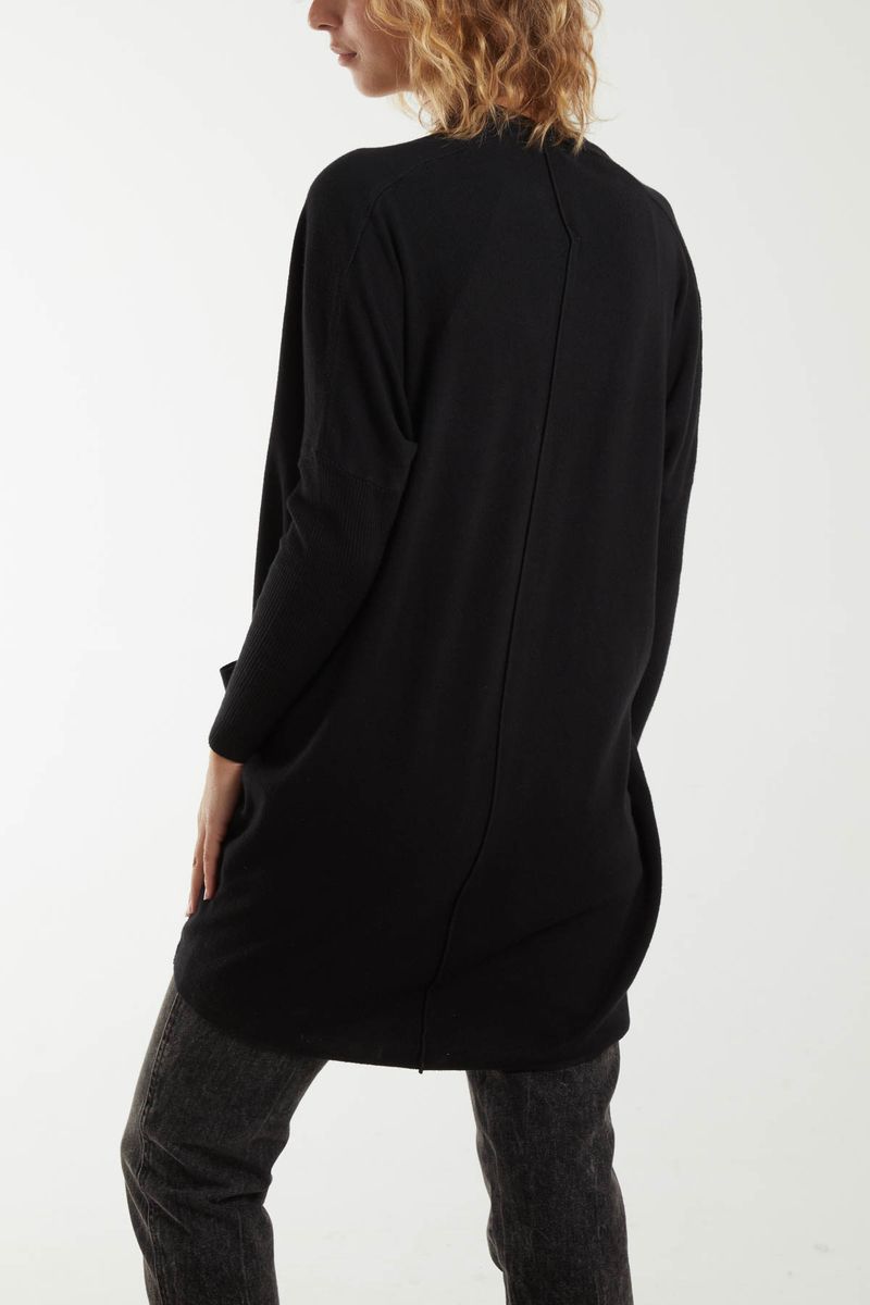 Pocket Detail Lightweight Knit Cardigan