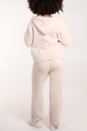 Zip Up Cosy Cardigan & Trouser Set