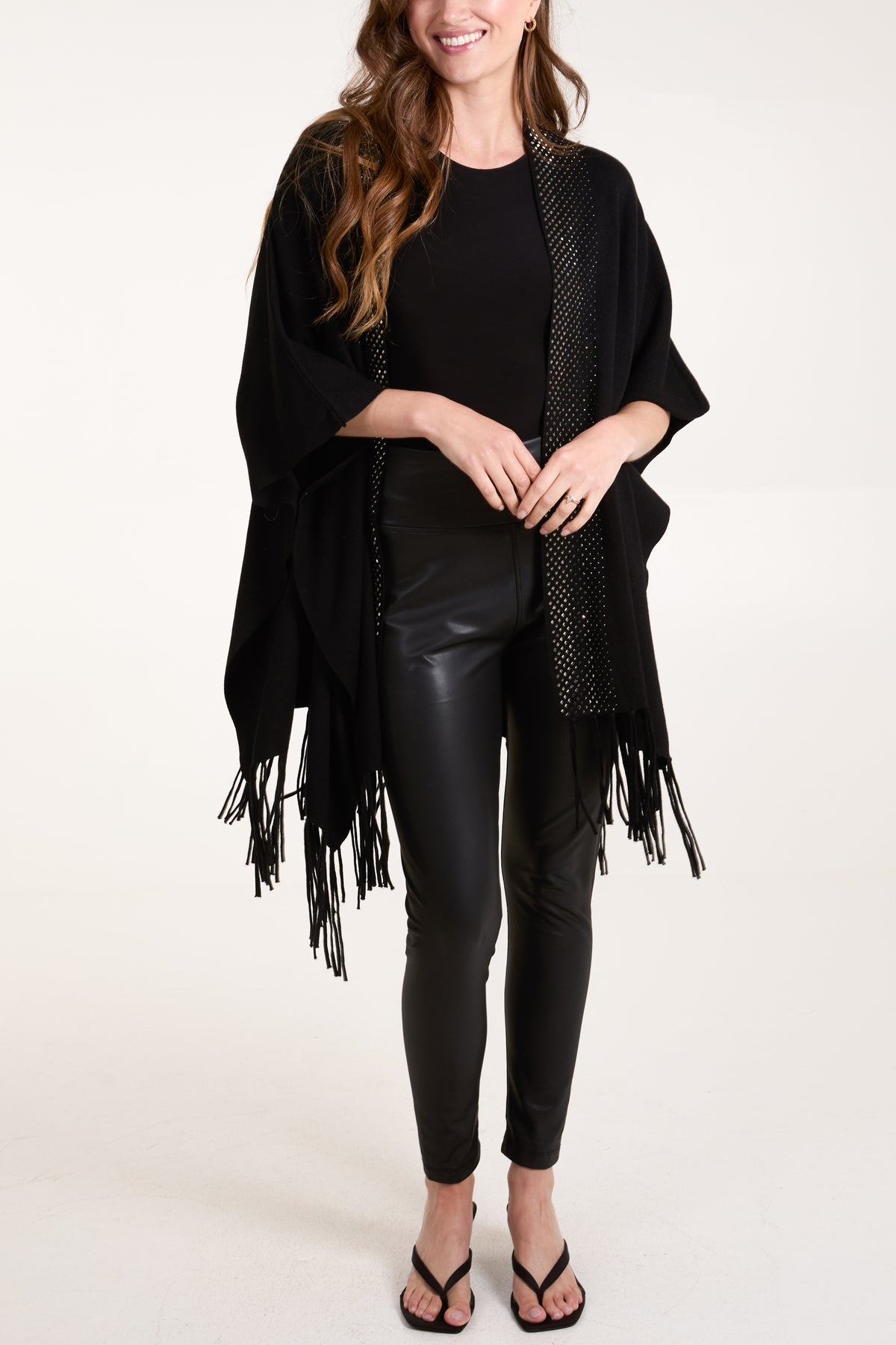 Diamante Edge Tassel Cardigan