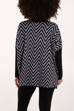 Zig Zag Round Neck Jumper