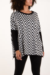 Zig Zag Round Neck Jumper