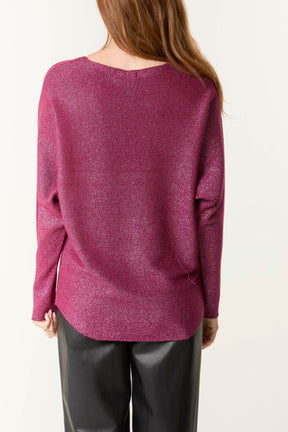 Fine Knit Glitter Jumper