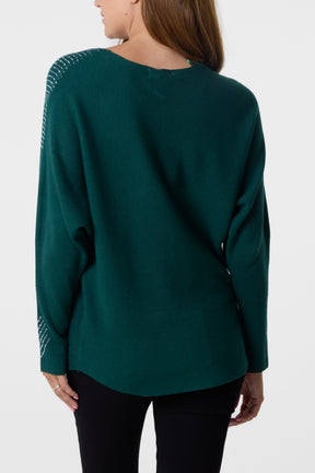Zig Zag Embellished Jumper