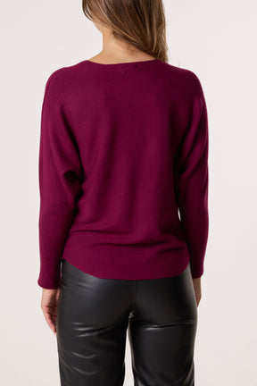 Sequin Star Fine Knit Jumper
