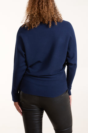 Sequin Star Fine Knit Jumper
