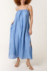 Tie-Back Cami Maxi Dress