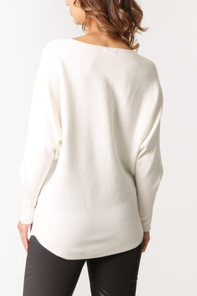 Diamante Embellished Batwing Jumper