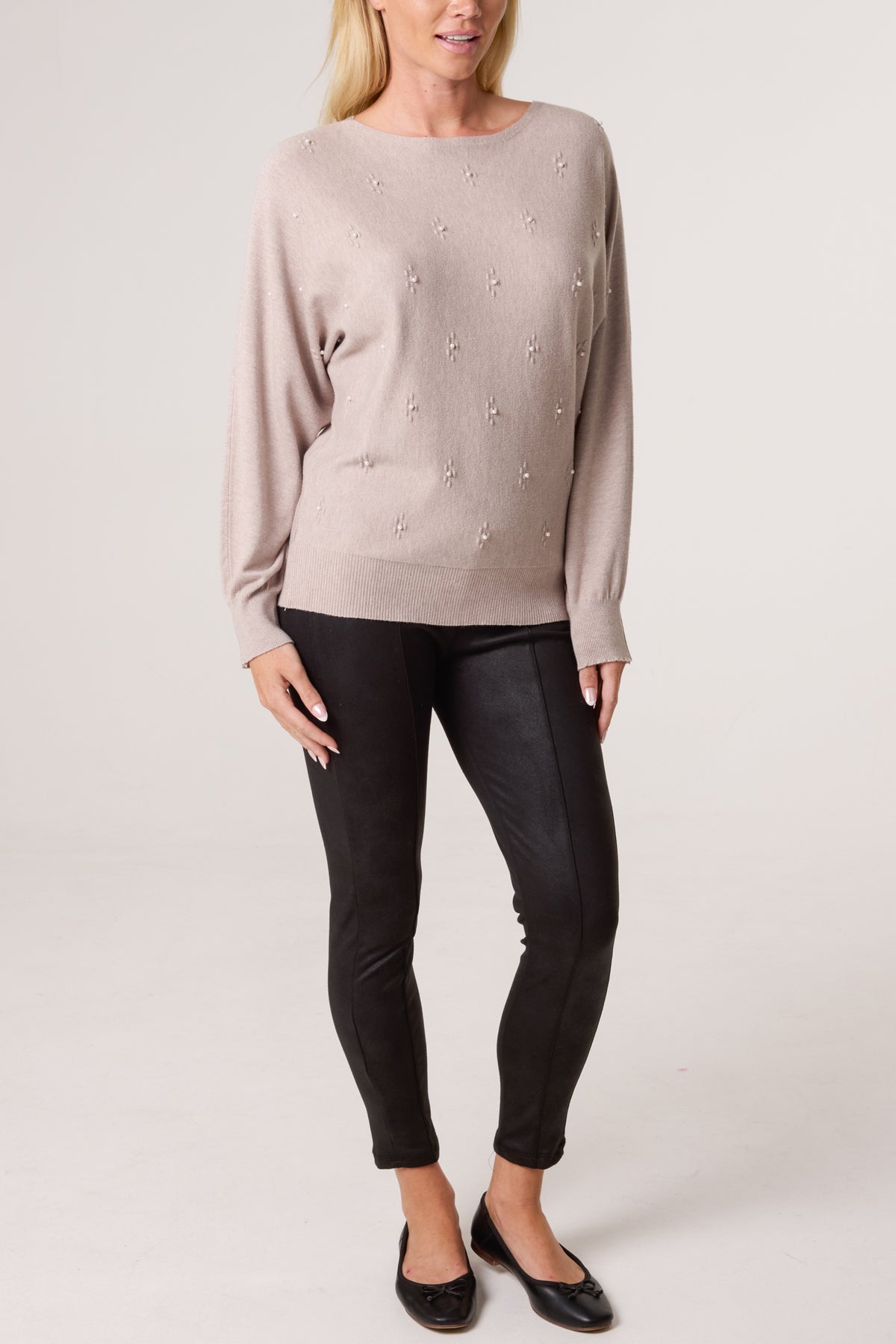 Pearl Embellished Ditsy Floral Jumper
