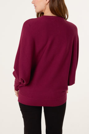 Embellished Heart Design Jumper