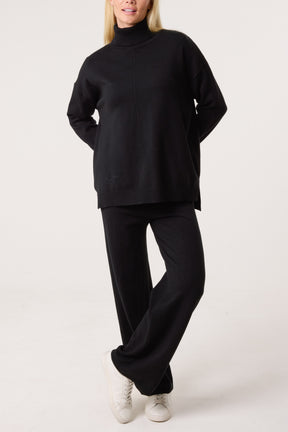 Roll Neck Relaxed Jumper & Trouser Kit Set
