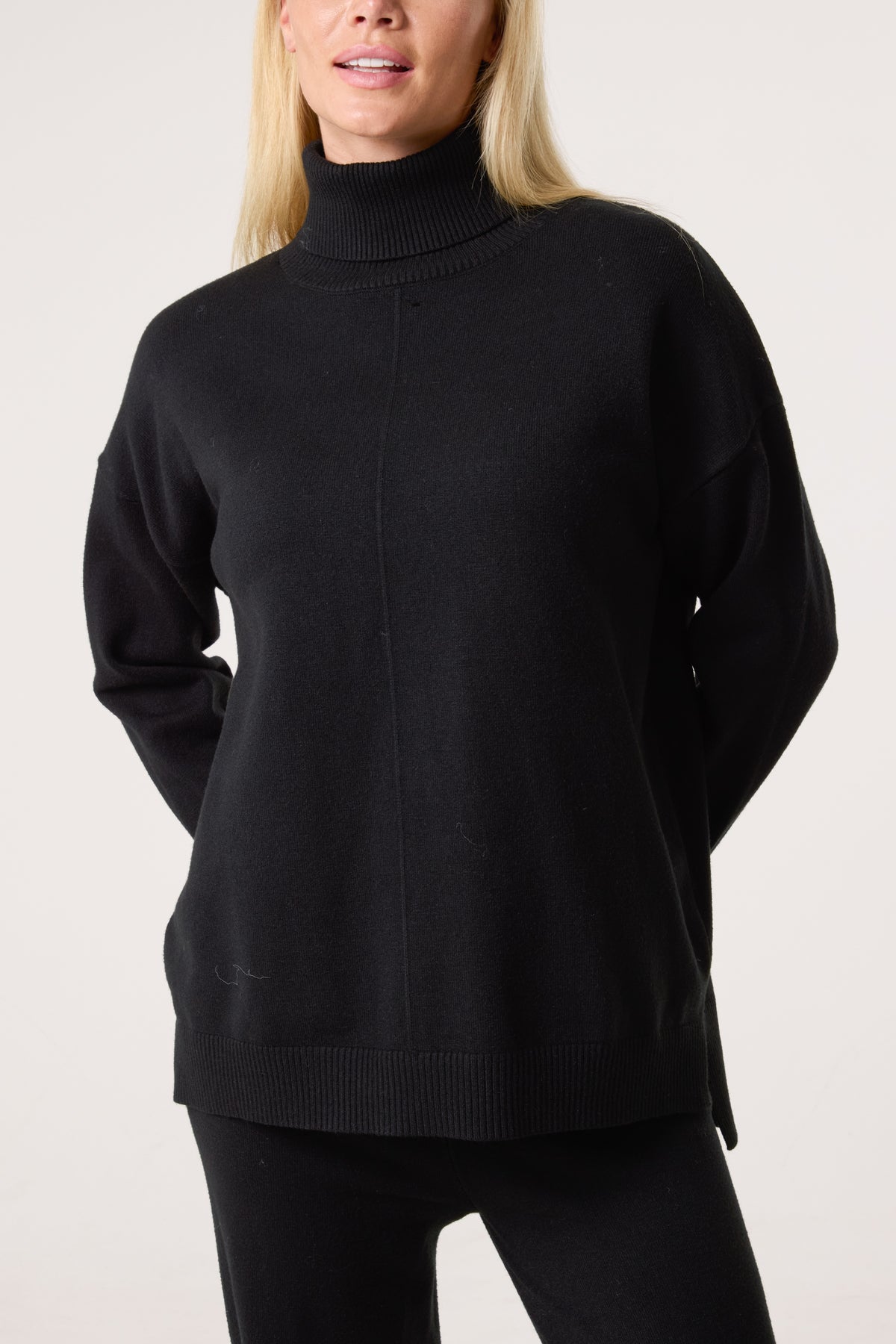 Roll Neck Relaxed Jumper & Trouser Kit Set