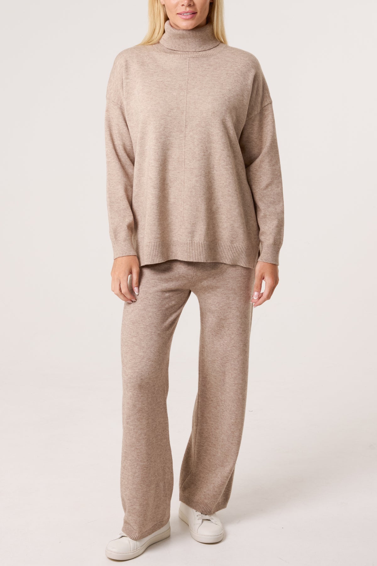 Roll Neck Relaxed Jumper & Trouser Kit Set