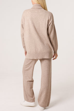 Roll Neck Relaxed Jumper & Trouser Kit Set