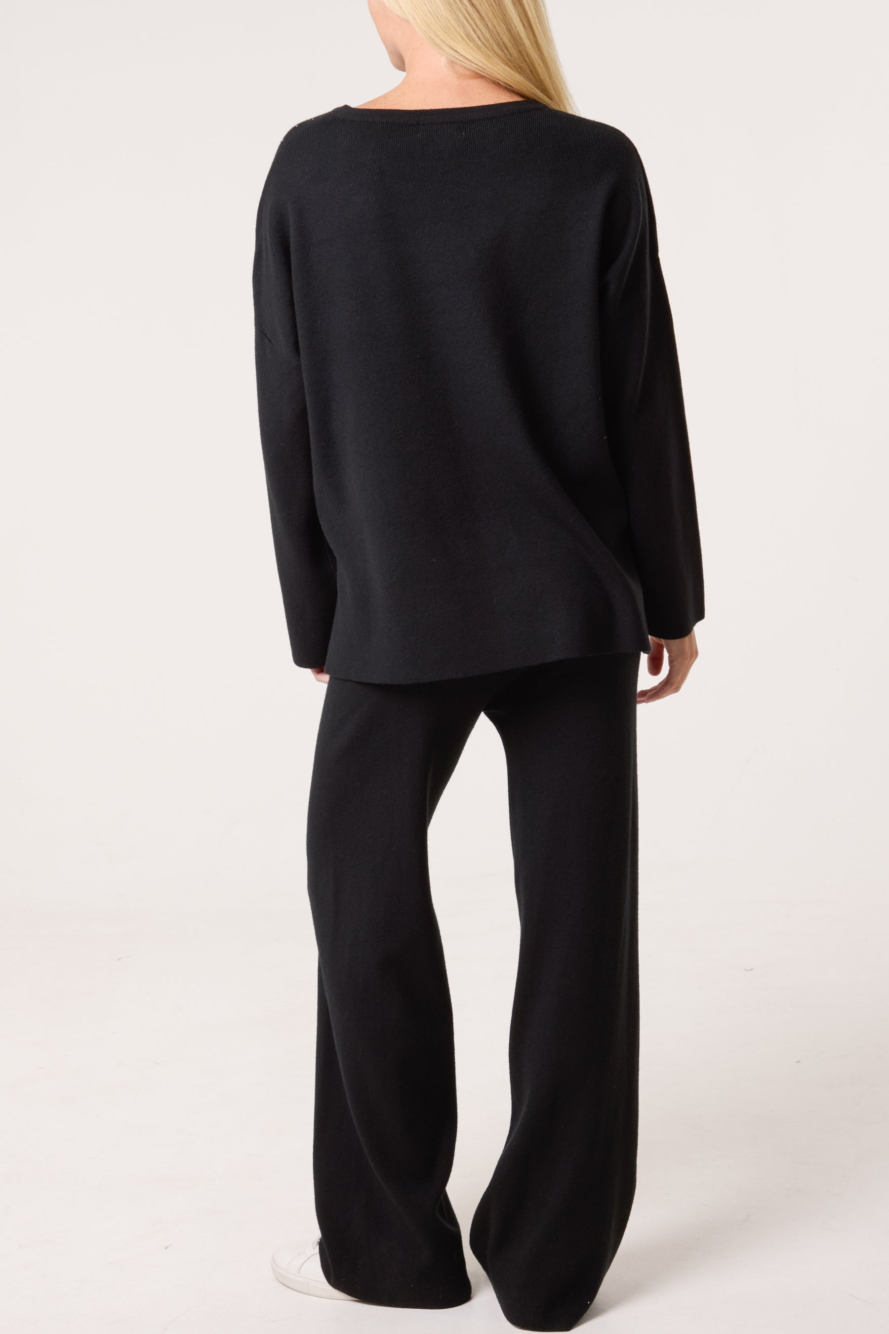Diamante Knit Jumper & Trousers Set