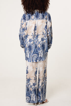 Vintage Floral Print Shirt & Trousers Co-Ord