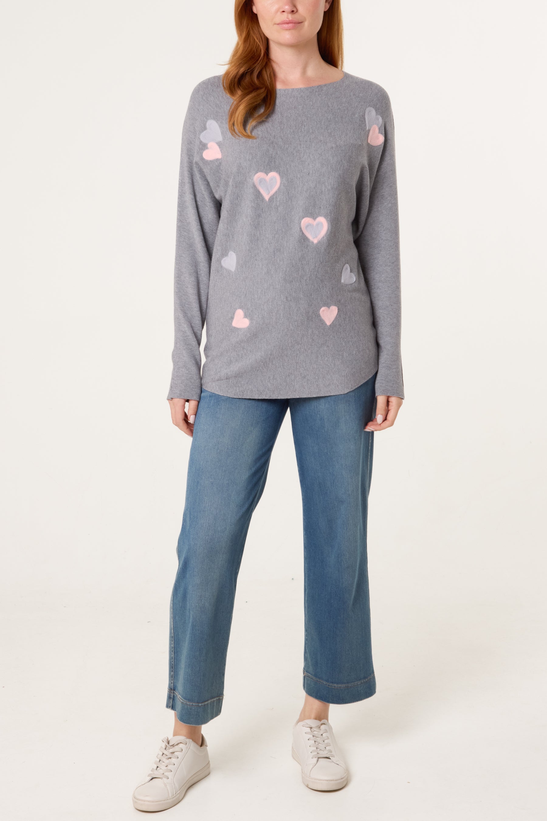 Fine Knit Heart Jumper