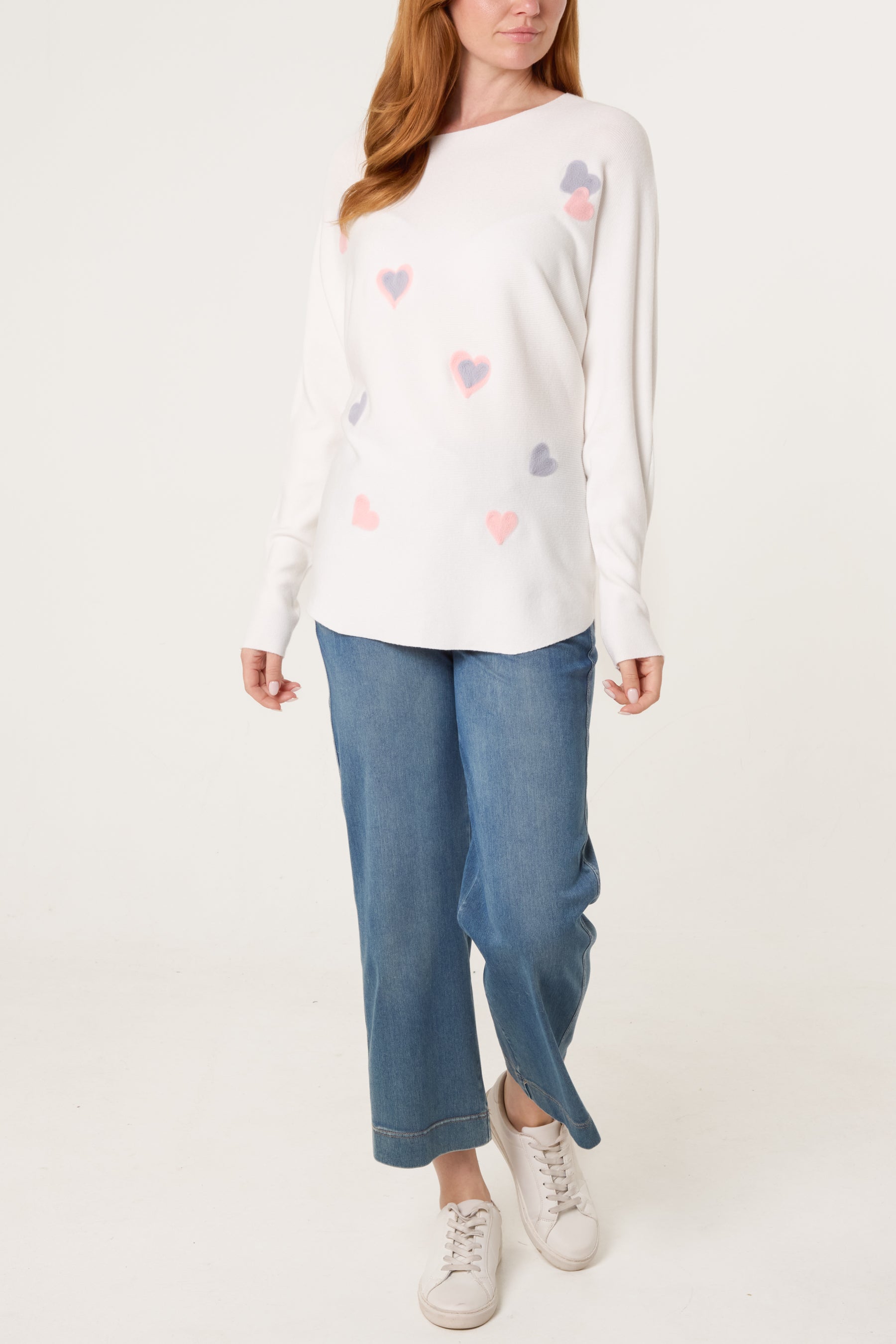 Fine Knit Heart Jumper