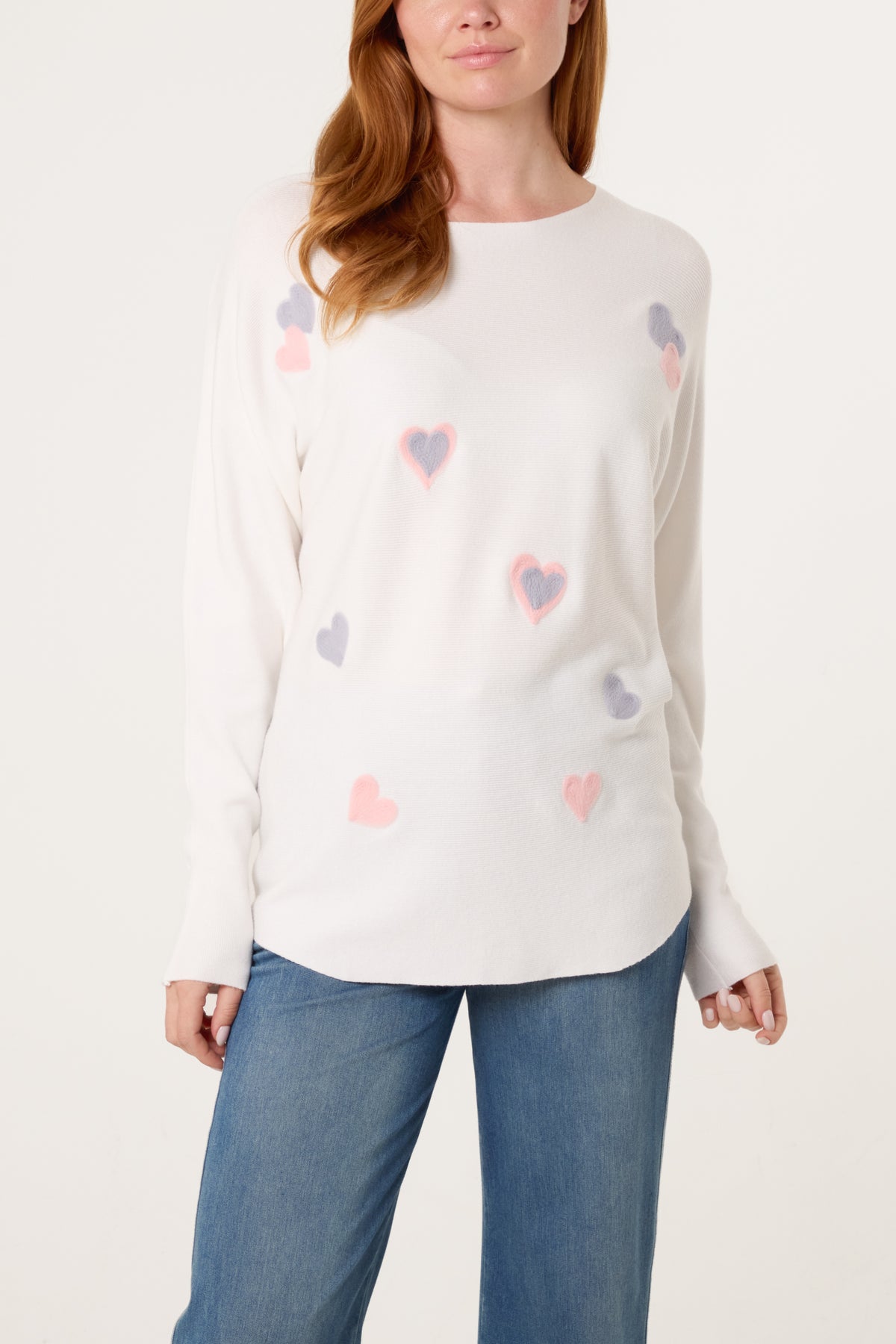 Fine Knit Heart Jumper