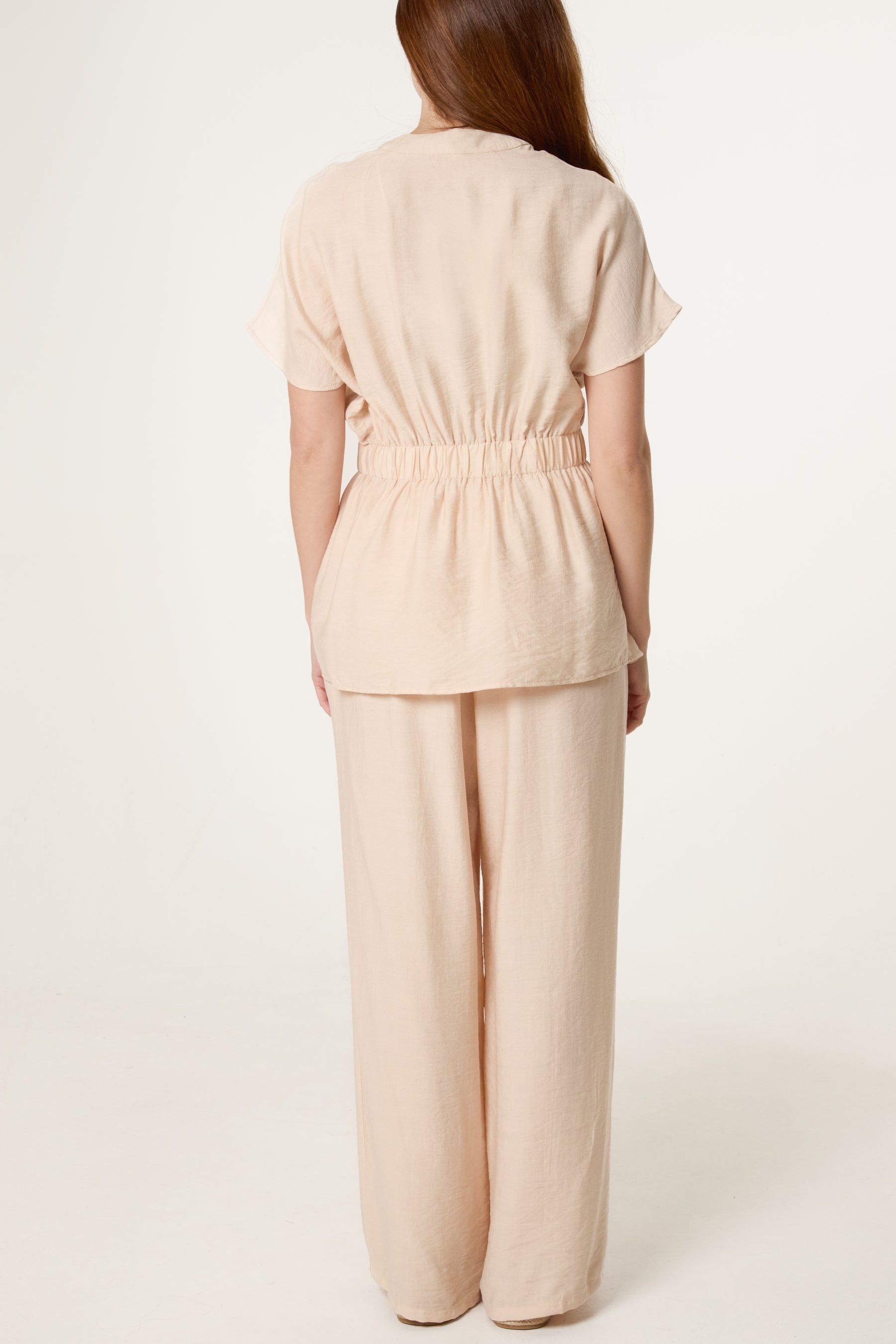 Belted Short Sleeve Shirt & Trouser Co-Ord