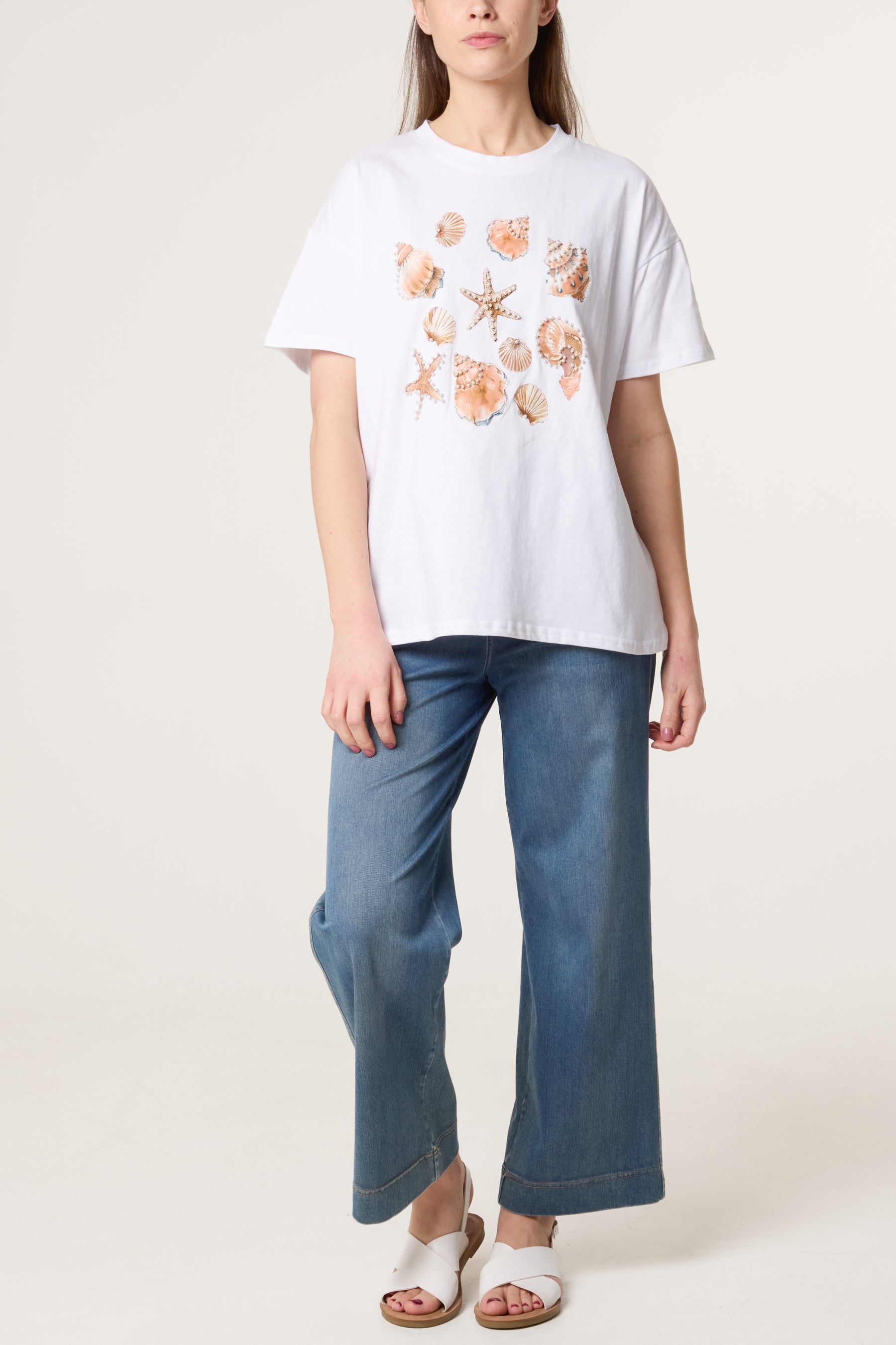 Embellished Shells T-Shirt