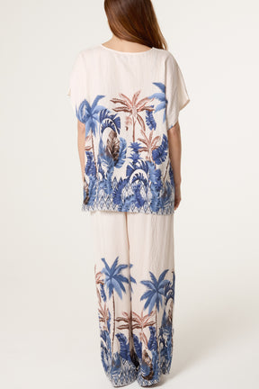 Tropical Palm Tree Print Co-Ord